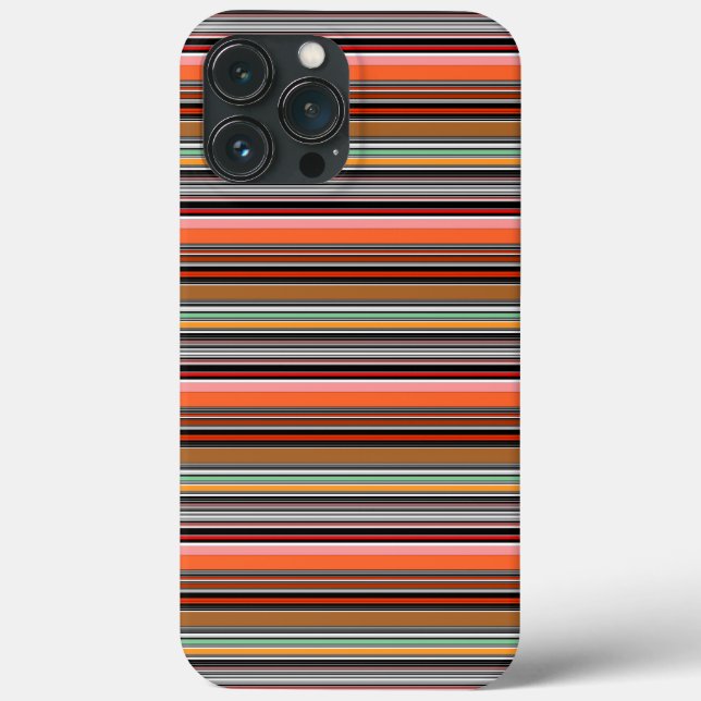 Schöne farbenfrohe Streifen Case-Mate iPhone Hülle (Rückseite)