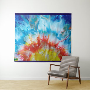 Schöne Farbtöne der Sunrise-Acrylkunst Wandteppich