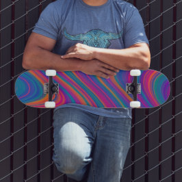 Schöne Farbwirbel Skateboard