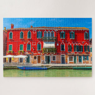 Schöne Fassade eines Palastes in Venedig Puzzle