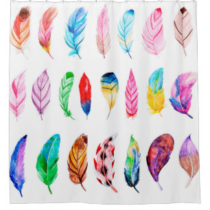 Schöne Feather Collection Duschvorhang