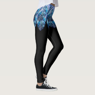 Schöne Feathers Leggi Exotic Mini Skirt - Schwarz Leggings
