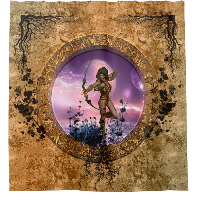 Schöne Fee Duschvorhang (Vorderseite)