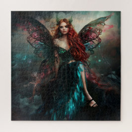 Schöne Fee in Emerald Green Gown Puzzle
