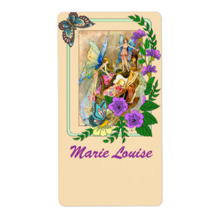 Schöne Feen-Motiv-Nameplates / Bookplates