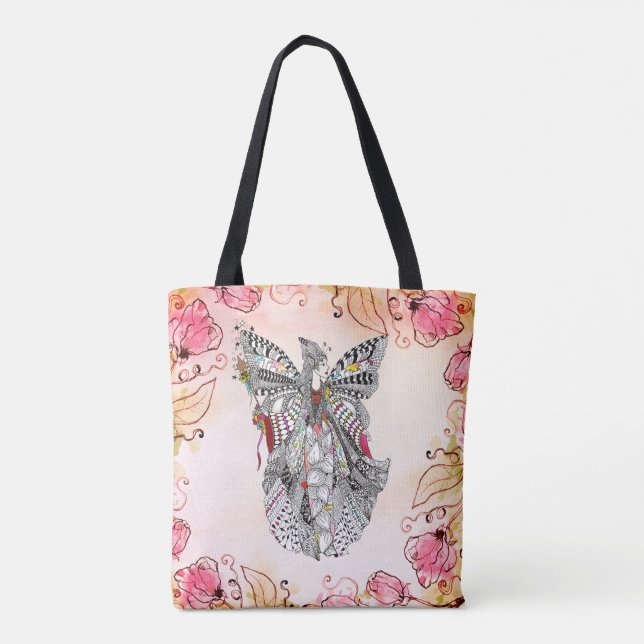 Schöne Feenkönigin Fantasy-Tasche (Rückseite)