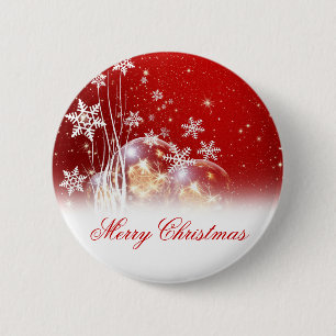 Schöne feierliche "Frohe Weihnachten" Illustration Button