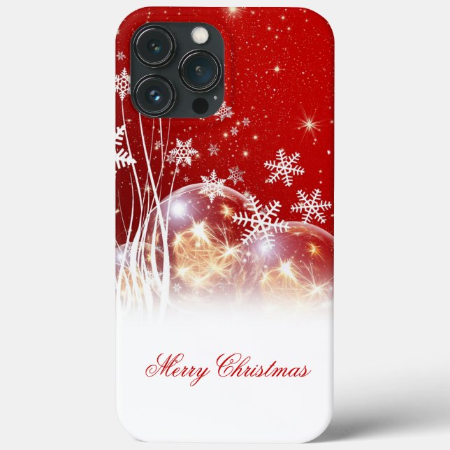 Schöne feierliche "Frohe Weihnachten" Illustration Case-Mate iPhone Hülle (Rückseite)