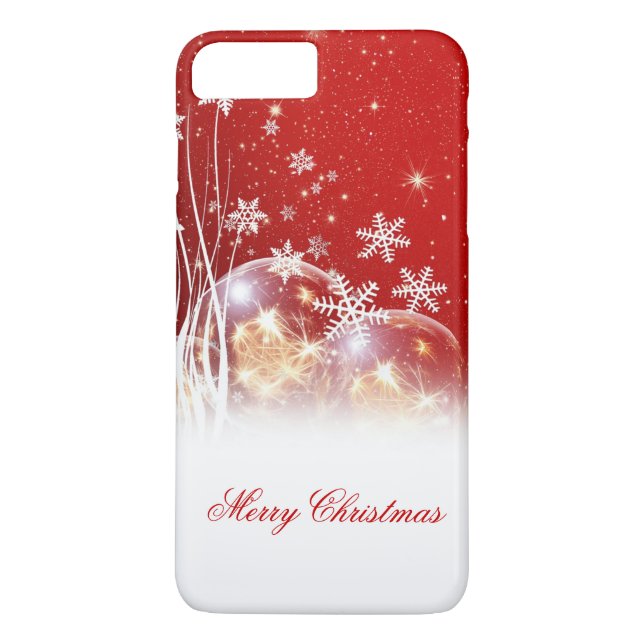 Schöne feierliche "Frohe Weihnachten" Illustration Case-Mate iPhone Hülle (Rückseite)