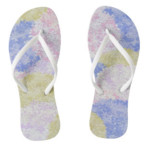 Schöne Felder von Hydrangeas Flip Flops