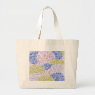 Schöne Felder von Hydrangeas Jumbo Stoffbeutel