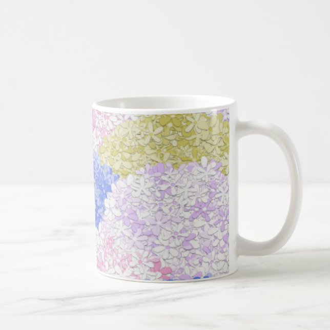 Schöne Felder von Hydrangeas Tasse (Rechts)