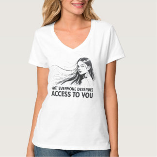 Schöne Feminine Line Kunst - Wer verdient Sie T-Shirt