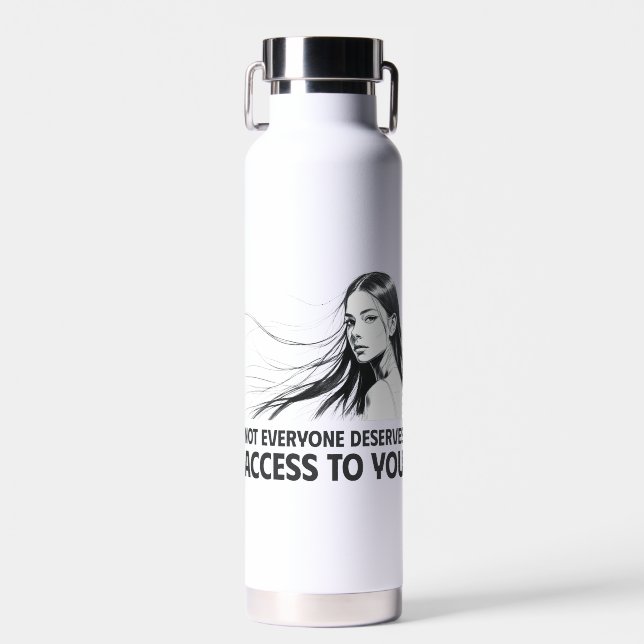 Schöne Feminine Line Kunst - Wer verdient Sie Trinkflasche (Vorne)