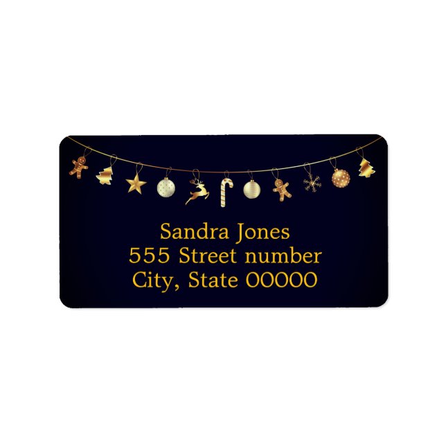 Schöne Ferienadressen-Etiketten Adressaufkleber (Vorne)