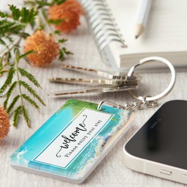 Schöne Ferienwohnung am Strand zu vermieten Schlüsselanhänger (Vorderseite rechts)