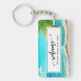 Schöne Ferienwohnung am Strand zu vermieten Schlüsselanhänger