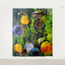 SCHÖNE FISCHE FOTO-BACKDROP WANDTEPPICH