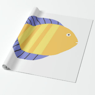 schöne Fischmalerei Geschenkpapier