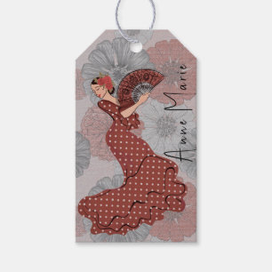 Schöne Flamenco Tänzerin Blumenmüttertag Geschenkanhänger