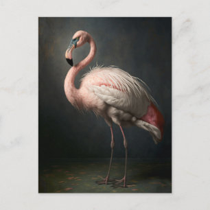 Schöne Flamingo-Postkarte Postkarte