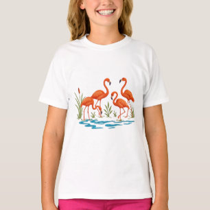 Schöne Flamingos im See T-Shirt
