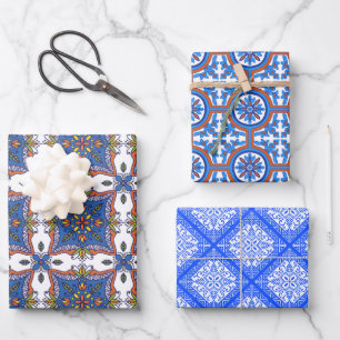 Schöne Fliesendesigns Geschenkpapier Set