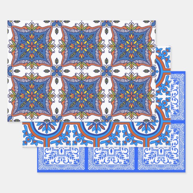 Schöne Fliesendesigns Geschenkpapier Set (Set)