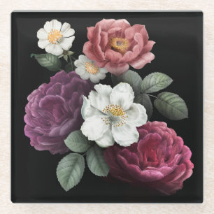 Schöne Flora Glasuntersetzer