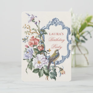 Schöne Flora Kunst Einladung