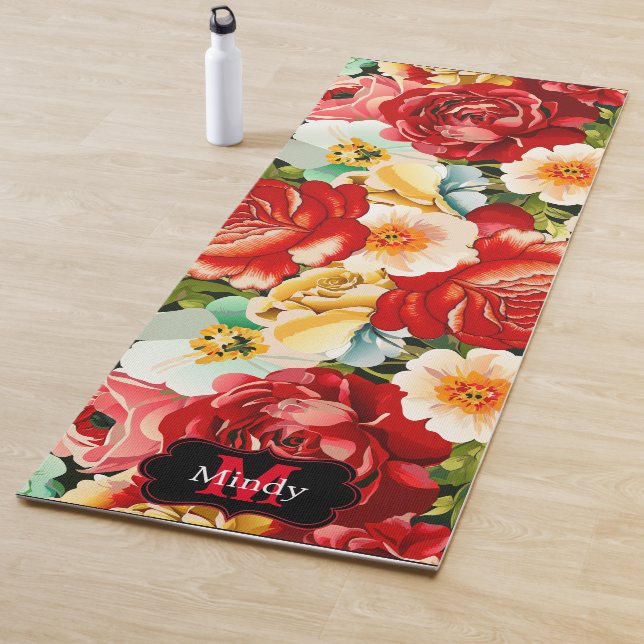 Schöne Flora Yogamatte (Beispiel)