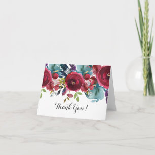 schöne floral Dankeskarten Dankeskarte