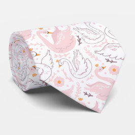 Schöne Floral Swan Neck Tie Krawatte
