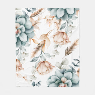 Schöne florale nahtlose Muster mit Vintage Fleecedecke