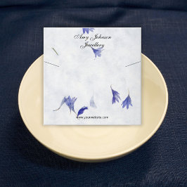 Schöne, florale Nekklace-Display-Karten Quadratische Visitenkarte