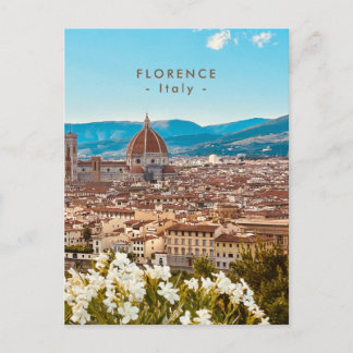 Schöne Florenz-Stadtansicht Toskana Italien Postkarte