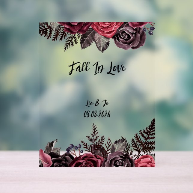 SCHÖNE FLÜSSE IN DER LIEBE ACRYLSCHILD (Neutral)
