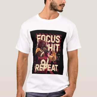 Schöne Fokus-Treffer-Wiederholungsbild T-Shirt