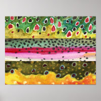 Schöne Forelle Kunst