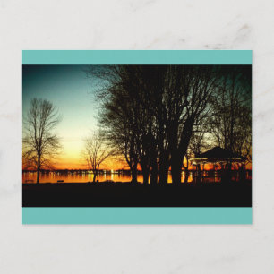 Schöne Fotografie von der Musikpavillon und dem Se Postkarte