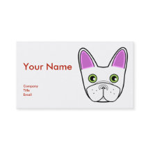 Schöne französische Bulldogge - Visitenkarte