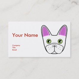 Schöne französische Bulldogge - Visitenkarte