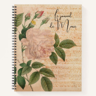 Schöne französische Vintage Zeitschrift Notizbuch