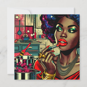 Schöne Frau am Lipstick