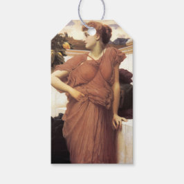 Schöne Frau am Springbrunnen Geschenkanhänger