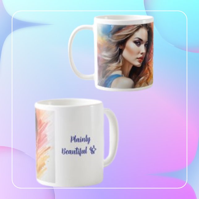 Schöne Frau Art Wasserpfeifen Kaffeetasse (Von Creator hochgeladen)