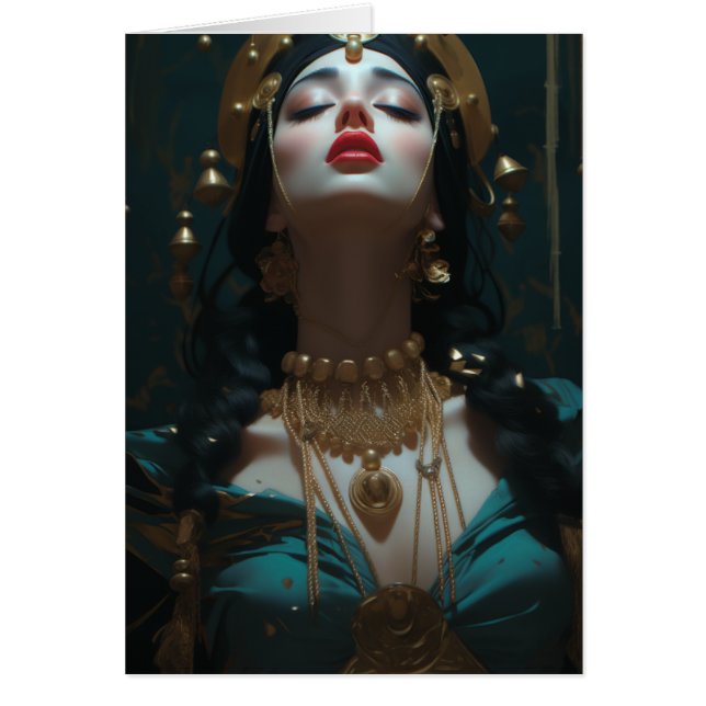 Schöne Frau Blank Inside Gruß (Vorne)