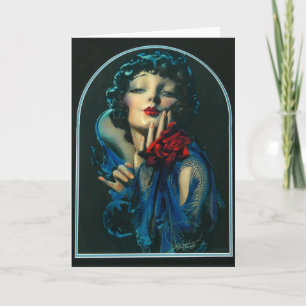 schöne Frau der 20er Jahre Karte