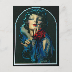 schöne Frau der 20er Jahre Postkarte