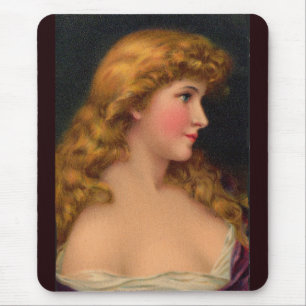 Schöne Frau des 19. Jahrhunderts Mousepad